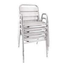 Afbeelding in Gallery-weergave laden, Bolero stapelbare aluminium stoelen (4 stuks)