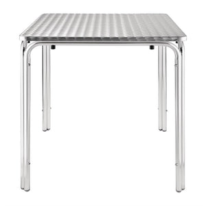 Bolero stapelbare vierkante RVS tafel 70cm