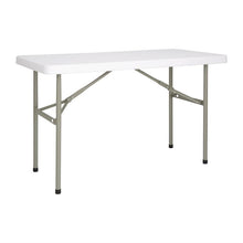 Afbeelding in Gallery-weergave laden, Bolero rechthoekige inklapbare tafel 122cm wit