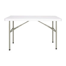 Afbeelding in Gallery-weergave laden, Bolero rechthoekige inklapbare tafel 122cm wit