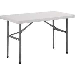 Bolero rechthoekige inklapbare tafel 122cm wit