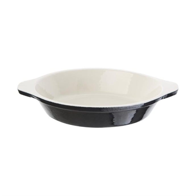 Vogue ronde gratineerschaal zwart 0,4L