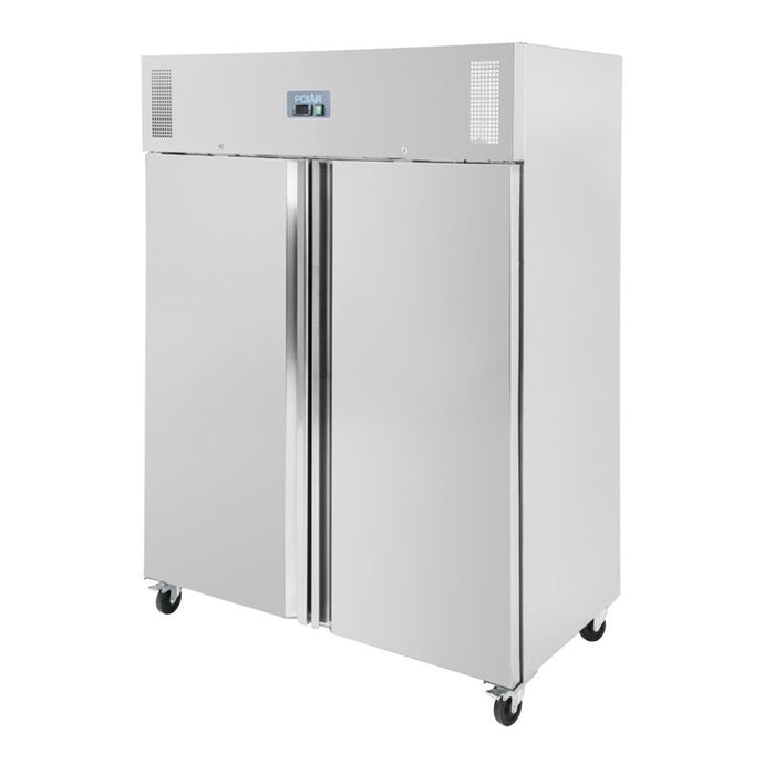 Polar u-serie staande dubbele deur vriezer 1300ltr
