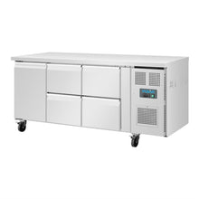 Afbeelding in Gallery-weergave laden, Polar U-serie koelwerkbank 1 deur 4 lades 358L