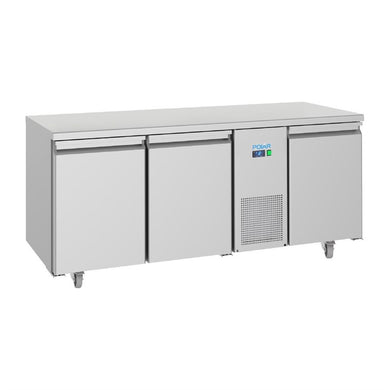 Polar U-serie Energiezuinige 3-Deurs Aanrecht Vriezer 474Ltr