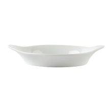 Afbeelding in Gallery-weergave laden, Olympia Whiteware ronde gratineerschalen met handvatten 13cm (6 stuks)