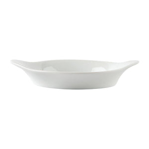 Olympia Whiteware ronde gratineerschalen met handvatten 13cm (6 stuks)