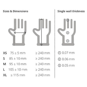 Hygiplas vinyl handschoenen transparant gepoederd L (100 stuks)