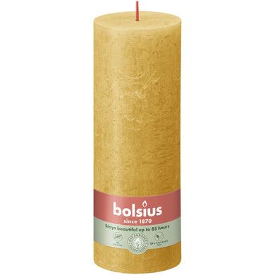 Kaarsen rustiek 190/68 Honey Yellow 4st