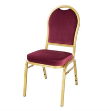 Afbeelding in Gallery-weergave laden, Bolero Regal stapelstoelen bordeauxrood (4 stuks)