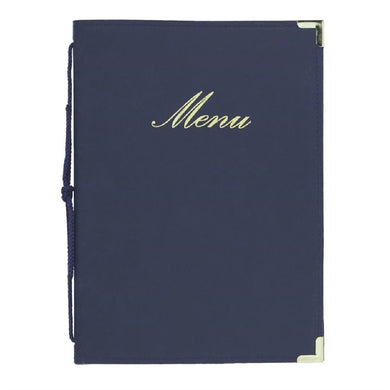 Classic menumap A4 blauw