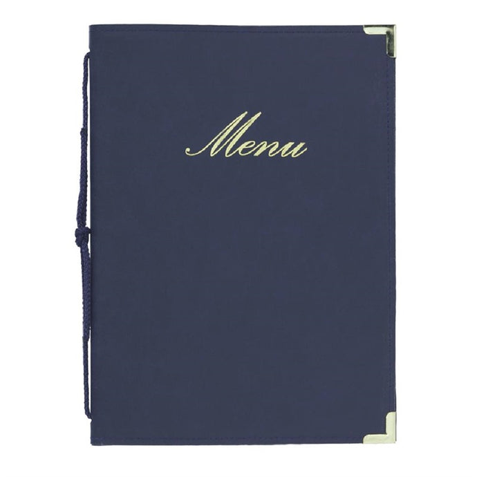 Classic menumap A4 blauw