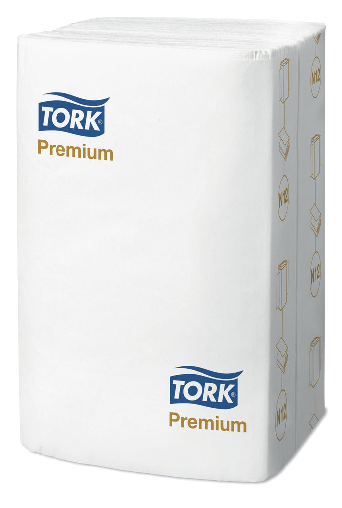 Servetten JustOne 2-laag 8000 st. 15850 pack of Tork Premium white napkins.