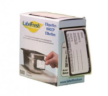 Etiket label fresh diepvries 500 st.