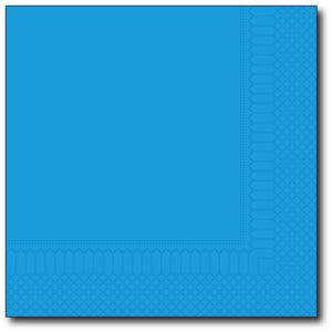 Servetten N33/2 cyaan 2000 st.(blauw)
